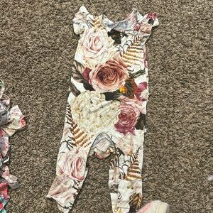 Posh peanut fall one piece outfit with snaps 12-18 months